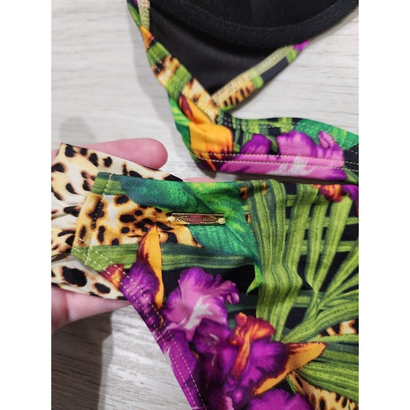 Victorias Secret Bombshell Swimsuit Two-Piece Bikini Womens L Multicolor Floral - Picture 6 of 6